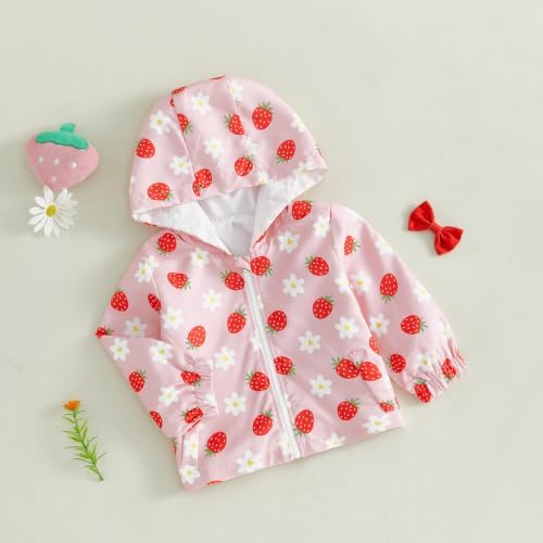 Toddler Baby Girl Windbreaker Jacket Zip Up Hoodie Long Sleeve Sweatshirt - Image 4