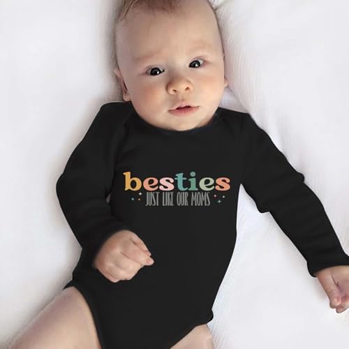 Besties Just Like Our Moms Baby Bodysuit Best Friend Baby Bodysuit Mom Besties - Image 3