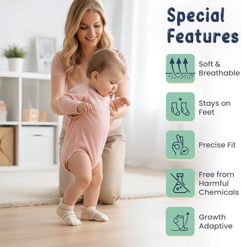GOTS Organic Cotton Blend Ankle Toddler Socks 6M-12M-2t-3t-4t-5t Baby Gift - Image 6
