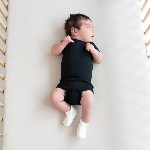 KYTE BABY Short Sleeve Baby Bodysuit, Buttery Soft Rayon Made From Bamboo - Image 2