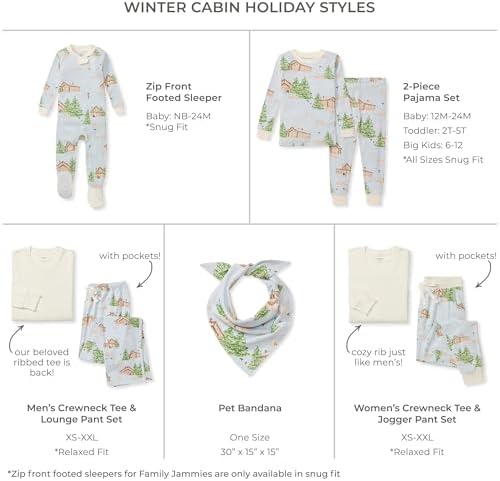 Burt's Bees Baby Matching Family Jammies, Organic Cotton, Holiday Pajamas - Image 2