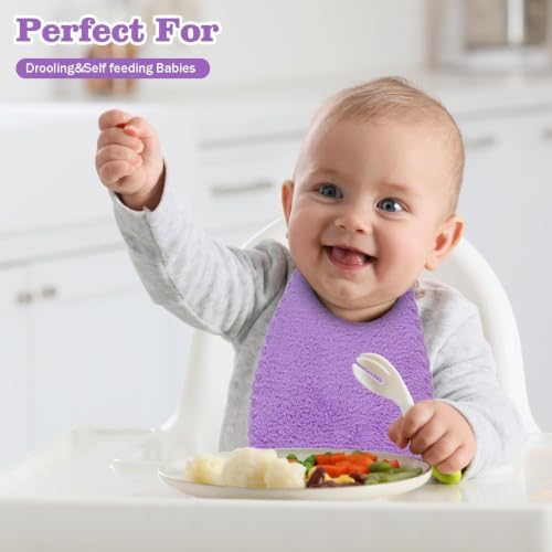 Puomue 24 Pack Baby Washcloths, Ultra Soft and Absorbent Baby Washcloths - Image 4