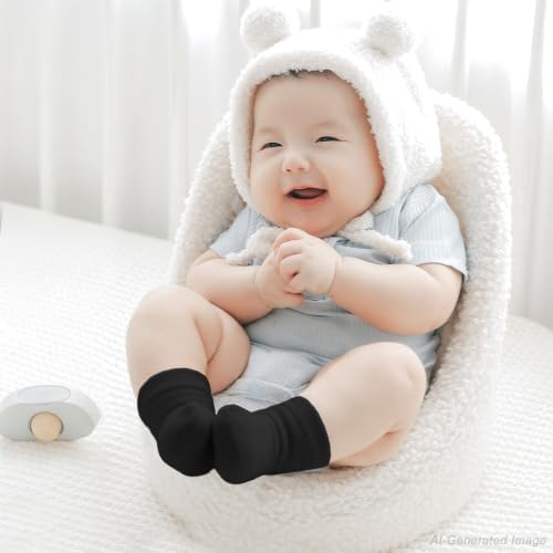 Baby Socks Infant White Crew Socks Baby Girls Soft Newborn Dress Sock Boys - Image 3