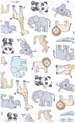 Luvable Friends Hudson Baby Flannel Burp Cloths 10pk, Kangaroo Pastel - Image 2