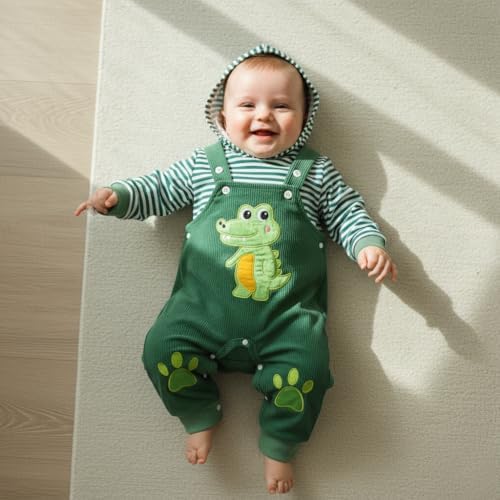 Infant Baby Boy Fall Winter Clothes Outfit Hooded Long Sweatshirt Pant Set - Image 4