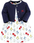 Hudson Baby Infant and Toddler Girls Cotton Dress and Cardigan Set by HudsonBaby