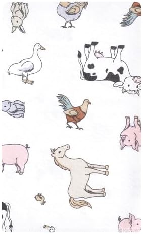 Luvable Friends Hudson Baby Flannel Burp Cloths 10pk, Farm Pals - Image 2