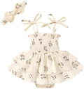 YOUNGER TREE Baby Girl Clothes Infant Summer Romper Dress Sleeveless Bodysuit by YOUNGERTREE