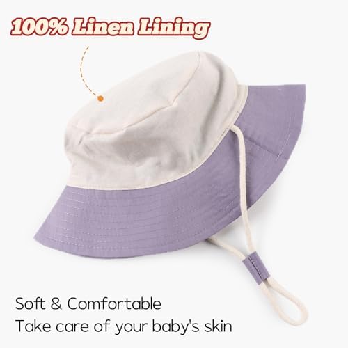Bamery Baby Toddler Girls Bucket Hat Newborn Sun Hats - Image 5