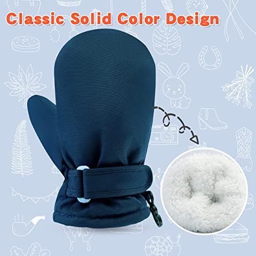 BAVST Toddler Waterproof Mittens Fleece Lined Baby Boys Girls Winter Warm Glove - Image 4