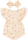 TITKKOP Ruffle Bubble Romper for Baby Girl | One-Piece Shorts Jumpsuit | Summer by TITKKOP