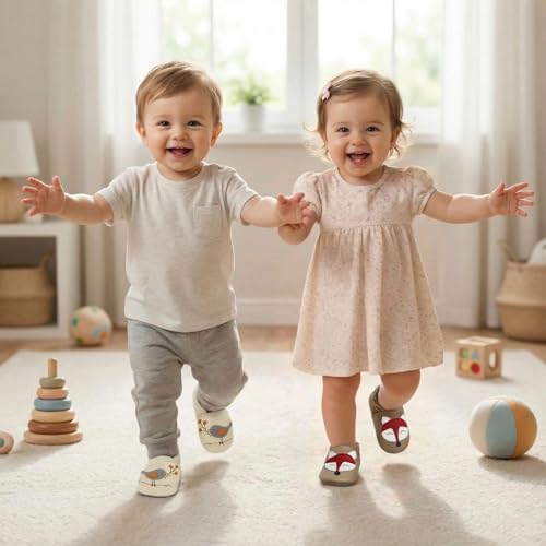 YALION Baby Soft Leather Shoes Suede Sole Infant Toddler First Walking Sports - Image 2