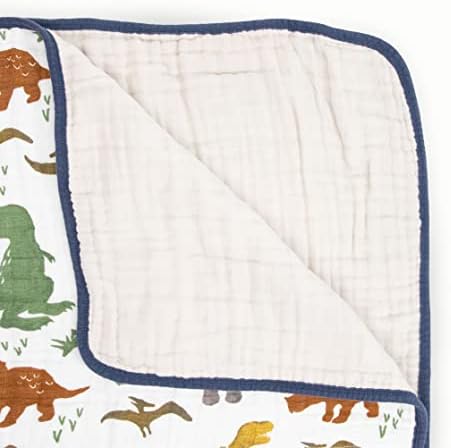 Little Unicorn Muslin Quilt Blanket | 100% Cotton Soft Multi-Layered Muslin - Image 2