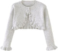 Toddler Girls Cardigan Sweater Bolero Shrug Baby Kids Long Sleeve Cropped Dress by Miccina