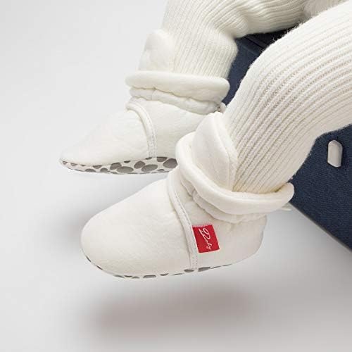 HsdsBebe Unisex Newborn Baby Cotton Booties Non-Slip Sole - Image 2