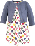 Hudson Baby Infant and Toddler Girls Cotton Dress and Cardigan Set by HudsonBaby