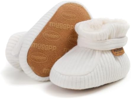 HsdsBebe Unisex Newborn Baby Cotton Booties Non-Slip Sole - Image 4