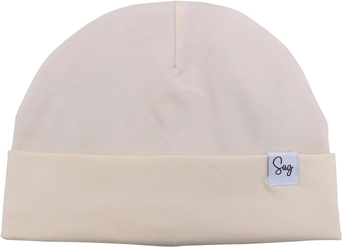 Jersey Beanie Hat for Newborn Baby Boys Girls Silky Satin Lined Hats Bonnet by Sugarmelon