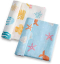 Baby Swaddle Blankets, Bamboo Muslin Receiving Blanket | 2-Pack, Lightweight & by IBESTOPIA