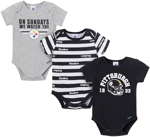 Gerber NFL Baby Boys 3-Pack Onesie Bodysuit by Gerber