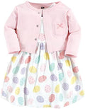 Hudson Baby Infant and Toddler Girls Cotton Dress and Cardigan Set by HudsonBaby