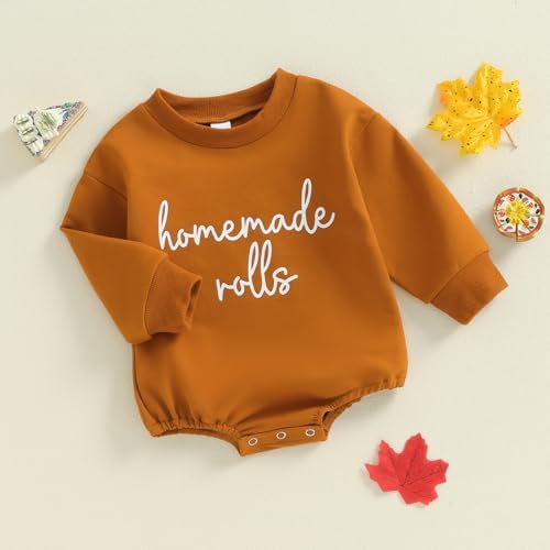 VISGOGO Newborn Infant Baby Boy Oversized Romper Sweater Bodysuits Coming Home - Image 3