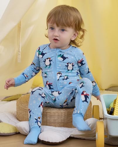 babee Reshinee Bamboo Viscose Baby Footie Pajama, Zipper Sleeper Boys Girls - Image 5