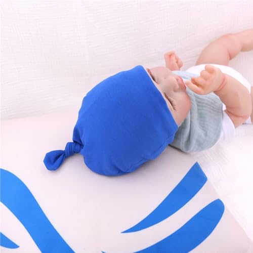 Silky Satin Lined Newborn Hat Hair Care Knot Beanie Hats - Image 4