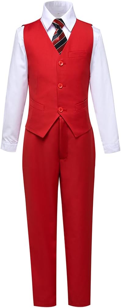 Visaccy Boys Suits Slim Fit Dress Clothes Ring Bearer Outfit