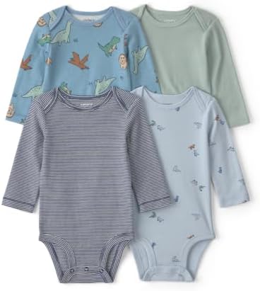 Carter's Baby Boys' 4-pack Long Sleeve Bodysuits by Carters