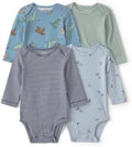 Carter's Baby Boys' 4-pack Long Sleeve Bodysuits by Carters