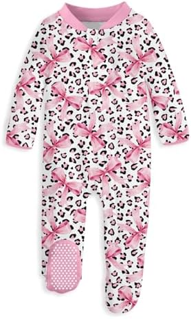 uideazone Baby Girls Footed Pajamas, Zip Sleeper by uideazone