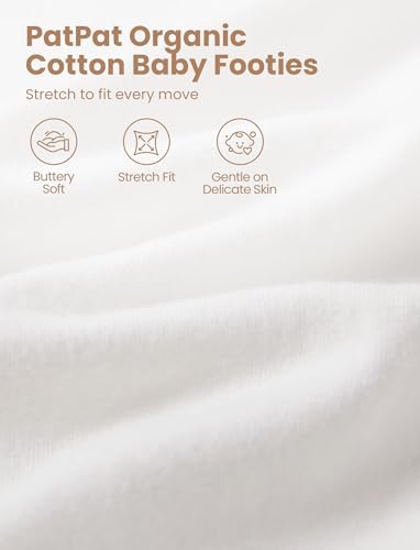 PATPAT Organic Cotton Baby Footie Pajamas - Image 4