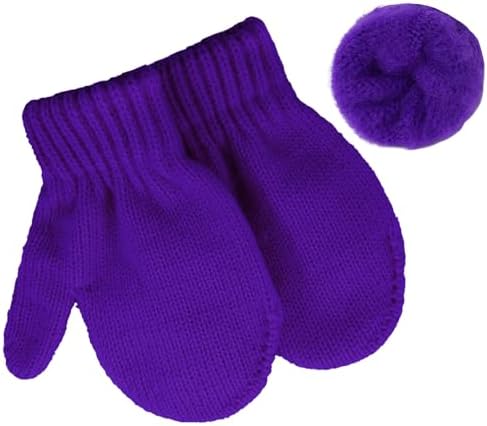 Century Star Toddler Mittens Thick Knit Kids Winter Gloves Warm Toddler Winter - Image 2