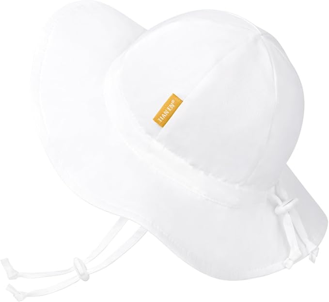 Baby Girl Sun Hat with UPF 50+ Outdoor Adjustable Toddler Beach Hat with Wide by DANMY