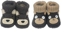 2 pairs Cute Knit Animal Baby Booties by Unknown