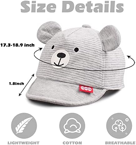 JANGANNSA Baby Duck Cap Infant Kids Sun Hat Bear Cute Cartoon Caps Spring Summer - Image 6