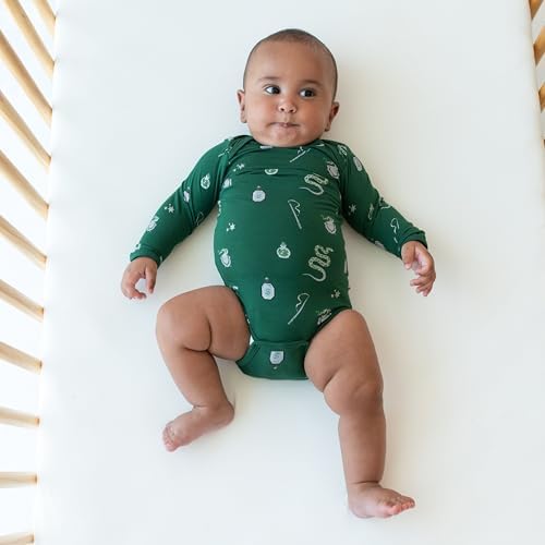 KYTE BABY Soft Bamboo from Rayon Long Sleeve Unisex Bodysuit, 0-24 Months - Image 2