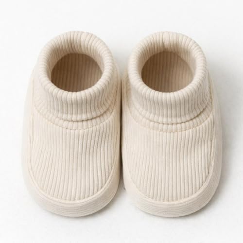 CEOBABY Baby Booties 0–3 Months, Newborn Shoes, Soft Cotton Infant Bootie Socks - Image 2