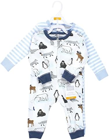 Hudson Baby Unisex Baby Cotton Sleep and Play - Image 2