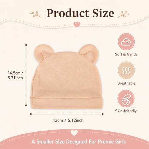 24Pcs Preemie Hats Mittens and Socks Set Combed Cotton Newborn Baby Boy Girl - Image 7