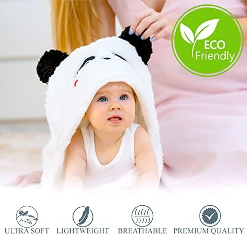 Newborn Panda Baby Swaddle Blanket 0-6 Months Cute Ultra Soft Plush Essentials - Image 3