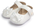 Meckior Infant Baby Girls Soft Sole Bowknot Princess Wedding Dress Mary Jane by Meckior