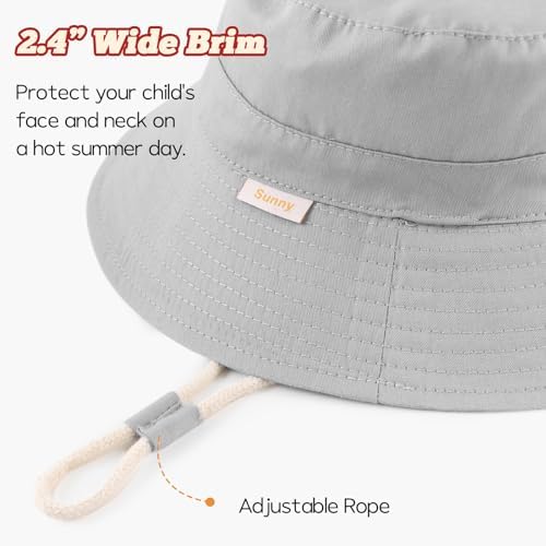 Bamery Baby Toddler Girls Bucket Hat Newborn Sun Hats - Image 3