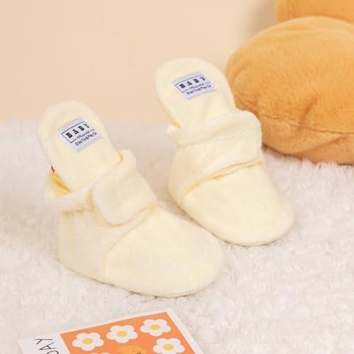 Meckior Newborn Infant Baby Girls Boys Warm Fleece Winter Booties First Walkers - Image 2