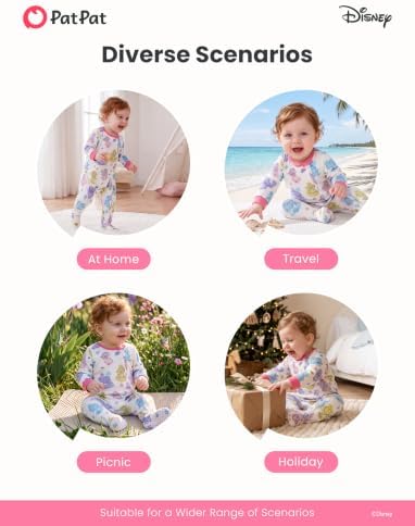 Disney Baby Boys Zip One-Piece Non-Slip Footie Romper - Image 7