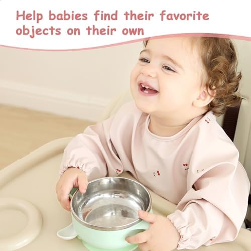 Weaning Bib with Long Sleeves & BLW, Soft and Skin-Friendly Material - Image 5