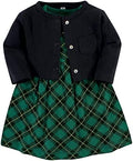 Hudson Baby Infant and Toddler Girls Cotton Dress and Cardigan Set by HudsonBaby