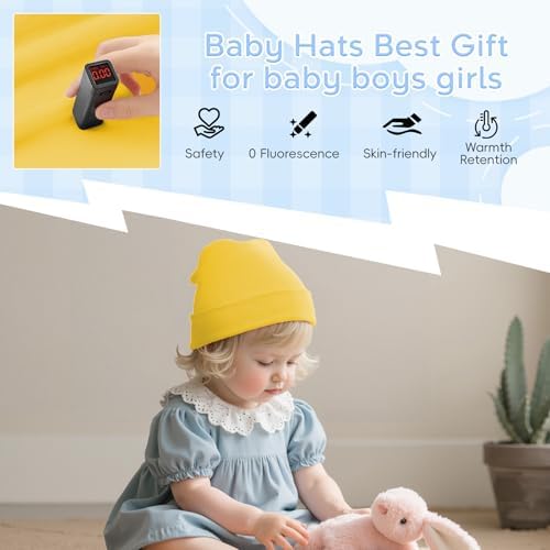 Zando Baby Beanie Newborn Hats Infant Toddler Seamless Warm Soft Knit Cap - Image 2