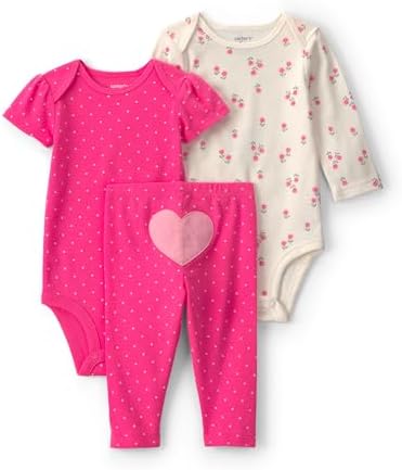 Carter's Baby Girls' 3-piece Bodysuit Pant Sets by Carters
